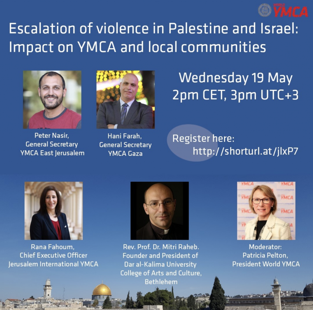 Suomen YMCA:n liiton solidaarisuuden ilmaus Palestiina – Israel -konfliktissa