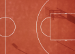 Koripallokenttä ylhäältäpäin.