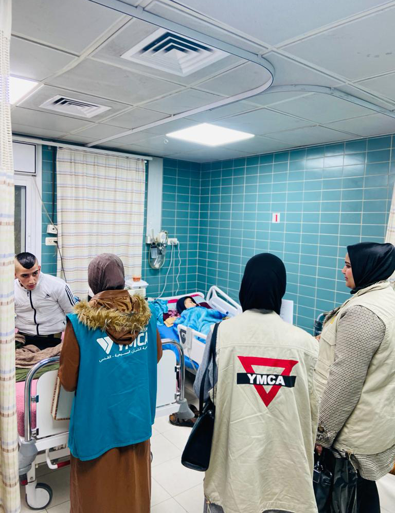 Community initiative-supporting injured in hospitals